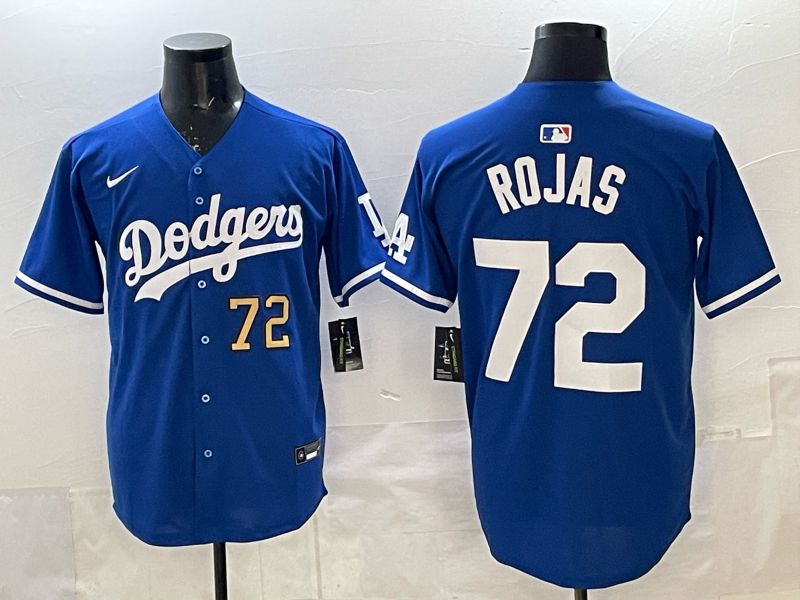 Men 2025 Los Angeles Dodgers #72 Rojas Blue Game Nike MLB Jersey style 002